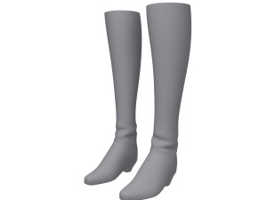 boots woman cartoon 3D-Modell