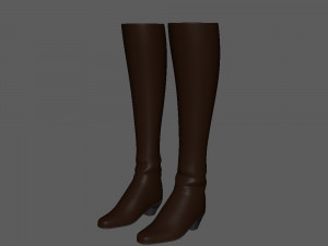 boots woman cartoon 3D-Modell