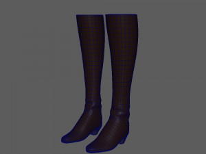 boots woman cartoon 3D-Modell