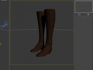 boots woman cartoon 3D-Modell