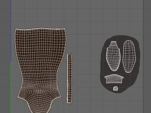 boots woman cartoon 3D-Modell