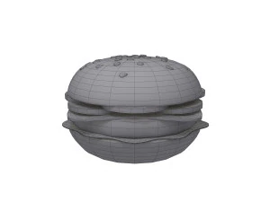 Kresk&oacute;wka burgera Model 3D