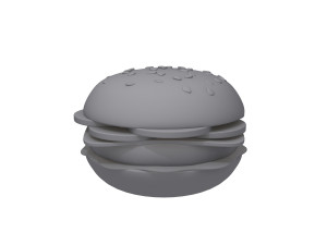burger cartoon 3D Model