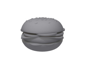 burger cartoon 3D Model