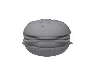 burger cartoon 3D Model