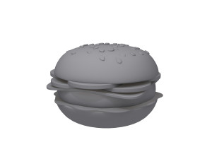 burger cartoon 3D Model