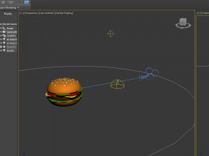 burger cartoon 3D Model