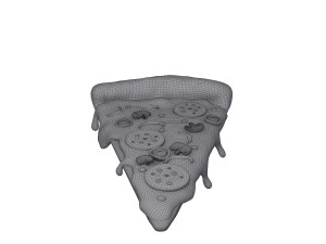 pizza slice cartoon 3D मॉडल