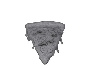Pizza slice cartoon 3D Model