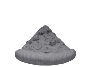 pizza slice cartoon 3D मॉडल