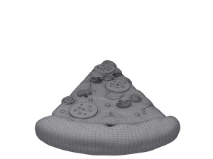 Pizza slice cartoon 3D Model