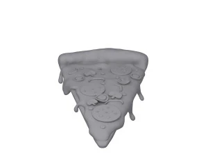 Pizza slice cartoon 3D Model