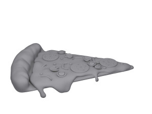 pizza slice cartoon 3D मॉडल