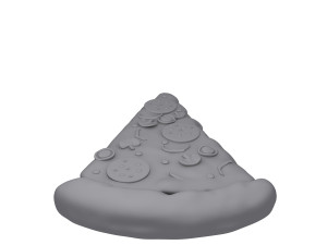 pizza slice cartoon 3D मॉडल