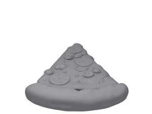 Pizza slice cartoon 3D Model