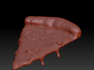 Pizza slice cartoon 3D Model