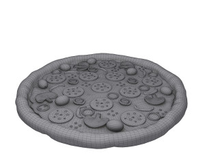 pizza cartoon 3D-Modell