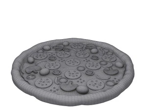 Pizza cartoon 3D Model