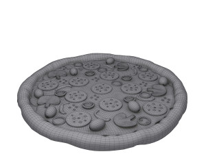 pizza cartoon 3D-Modell