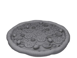 Pizza cartoon 3D Model