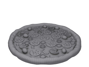 pizza cartoon 3D-Modell