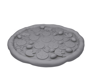 pizza cartoon 3D-Modell