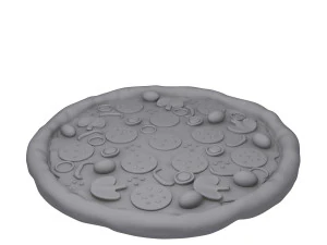 Pizza cartoon 3D Model