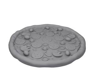 Pizza cartoon 3D Model
