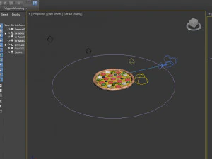 Pizza cartoon 3D Model