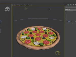 Pizza cartoon 3D Model