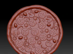 Pizza cartoon 3D Model