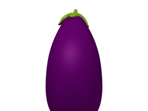 eggplant cartoon 02 3D Модель