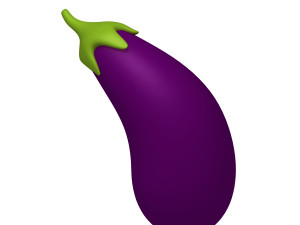 eggplant cartoon 02 3D Модель