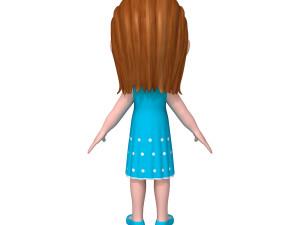 girl 04 cartoon Modelo 3D