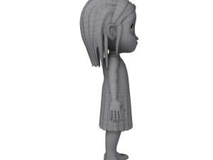 girl 04 cartoon Modelo 3D