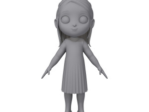 girl 04 cartoon Modelo 3D