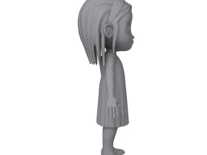 girl 04 cartoon 3D Model