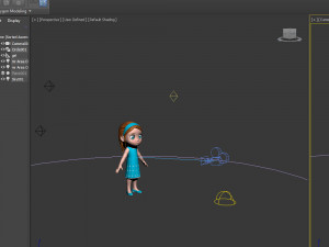 girl 04 cartoon Modelo 3D