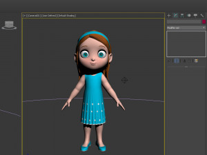 girl 04 cartoon Modelo 3D