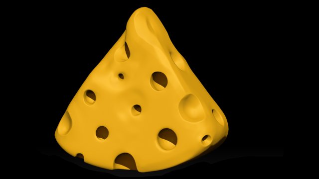 cheese cartoon 3d print 3Dモデル .c4d .max .obj .3ds .fbx .stl .blend 