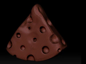 Cheese cartoon 3d print 3D Model