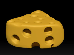 Cheese cartoon 3d print 3D Model
