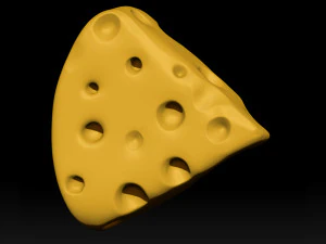 Cheese cartoon 3d print 3D Model
