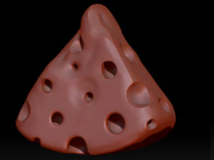 Cheese cartoon 3d print 3D Model