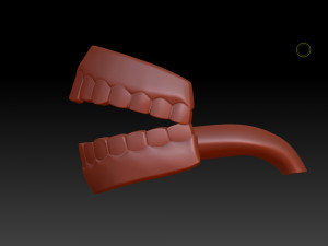 human mouth teeth cartoon 3d print 3D 모델