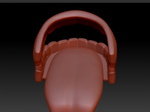 human mouth teeth cartoon 3d print 3D 모델