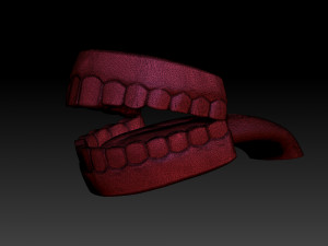 human mouth teeth cartoon 3d print 3D 모델