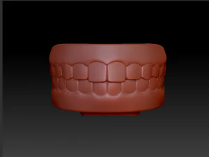 Human mouth teeth cartoon 3d print 3D Model