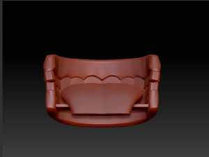human mouth teeth cartoon 3d print 3D 모델