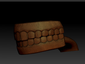 human mouth teeth cartoon 3d print 3D 모델